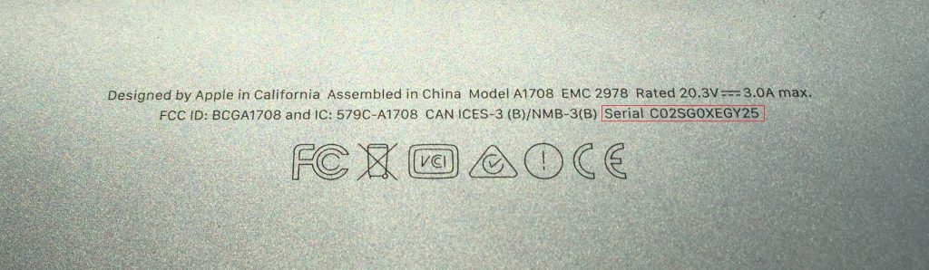 apple serial number finally by forensic