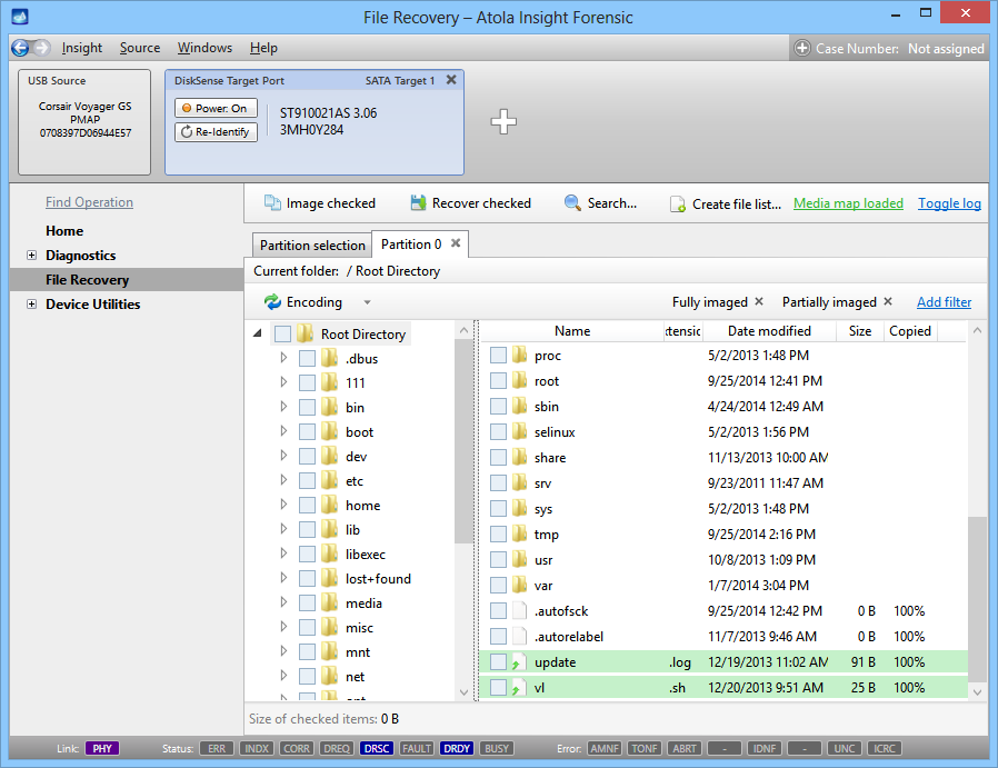 File Recovery UI