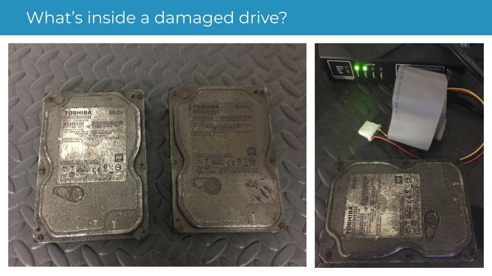 What's inside a damage drive?