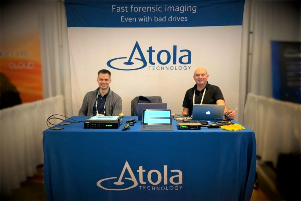 Atola booth at Techno Security
