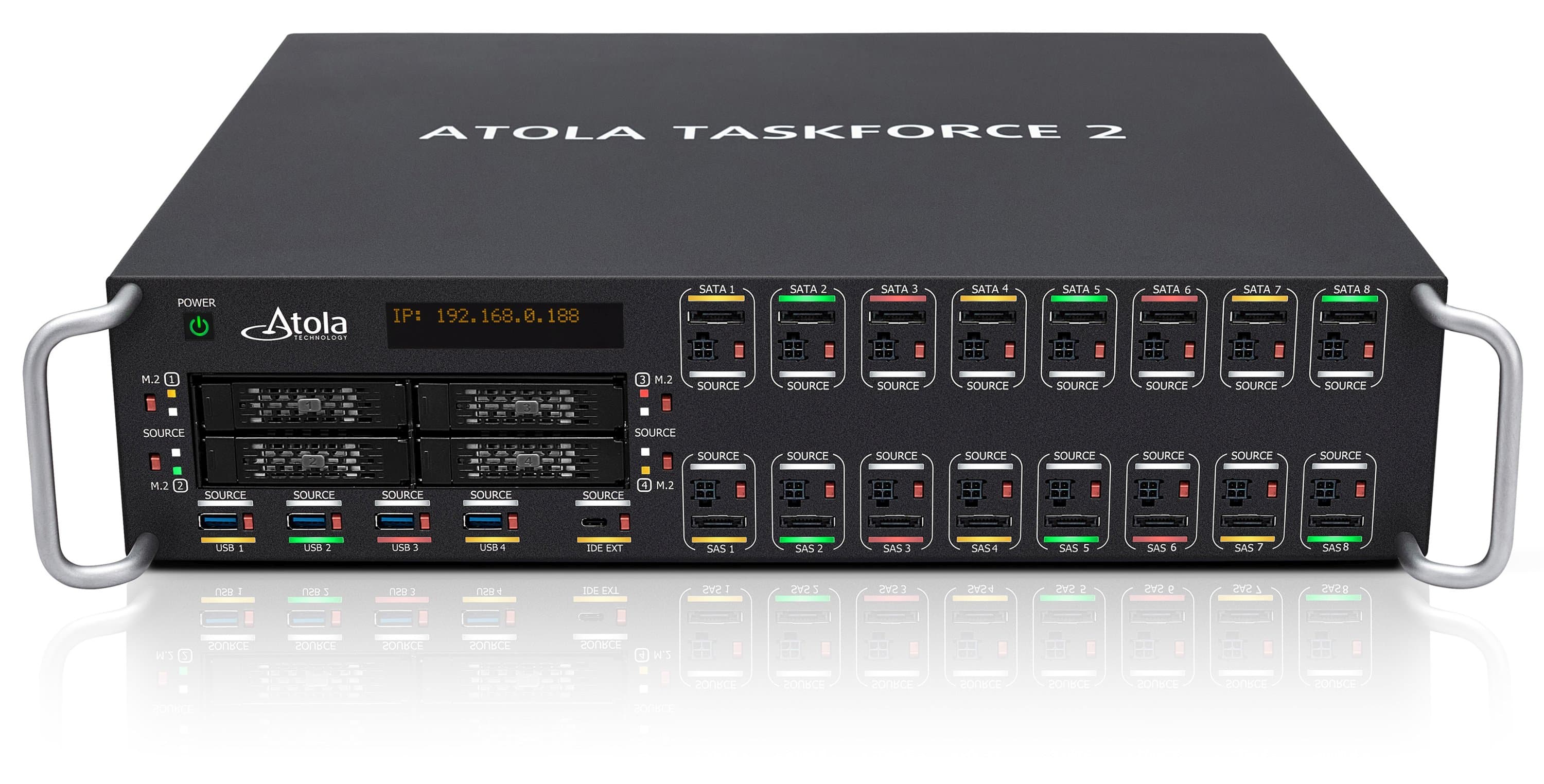 Atola TasfForce 2 with status LEDs