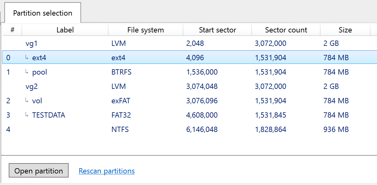 LVM support in Atola Insight 5.6